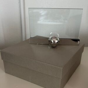 NIB Christofle 4x6 silver plated picture frame